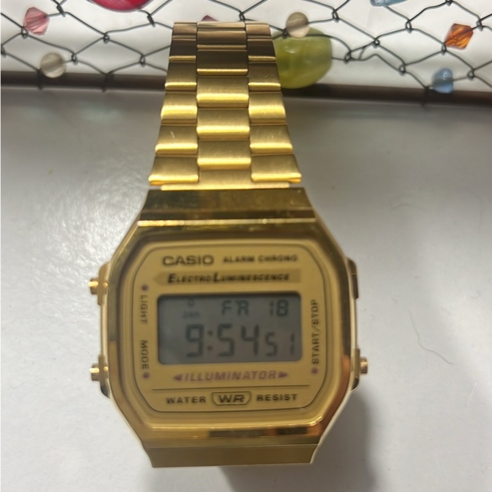 Casio Gold Tone Digital Watch